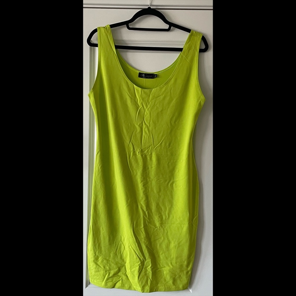 Lime Green Short Body Con Dress